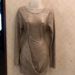 BCBG Generation Gold/Silver Dress Size XS